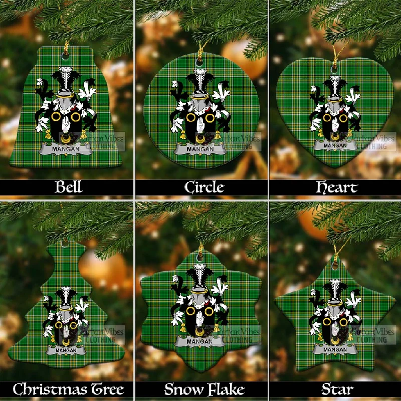 Mangan Irish Clan Tartan Christmas Ceramic Ornament with Coat of Arms Bodycon Sheath Shift Mangan Irish Clan Tartan Christmas Ceramic Ornament with Coat of Arms Bodycon Sheath Shift
