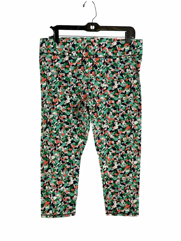 MixIt Size L Green/Blue Orange Print Legging Pants Stylish Printed Sport Leggings