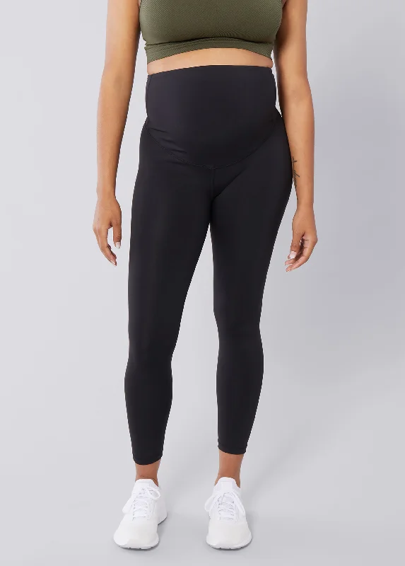 The All-Stage Performance Support ⅞ Maternity Black Legging Elegant Full-Body Leggings The All-Stage Performance Support ⅞ Maternity Black Legging Elegant Full-Body Leggings