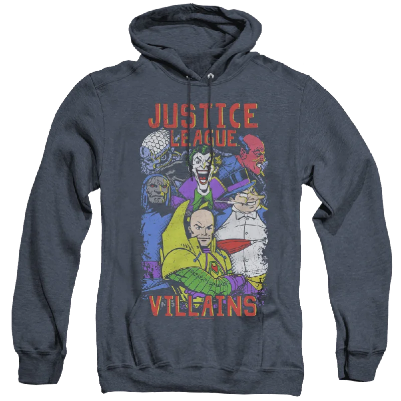 Justice League Villains - Heather Pullover Hoodie Solo Sleeve Pullover
