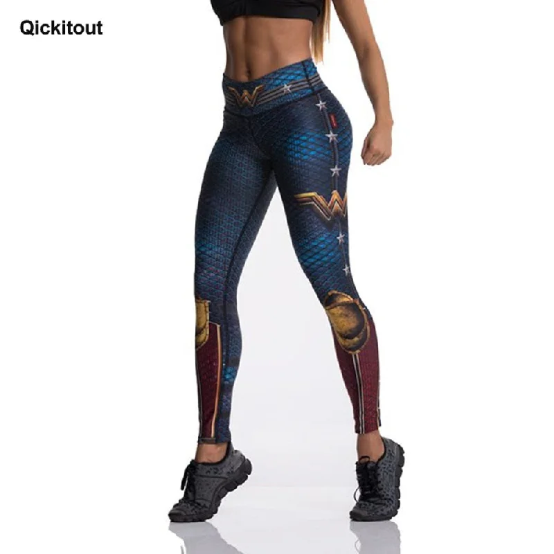 Superhero Leggings Trendy Spandex Leggings