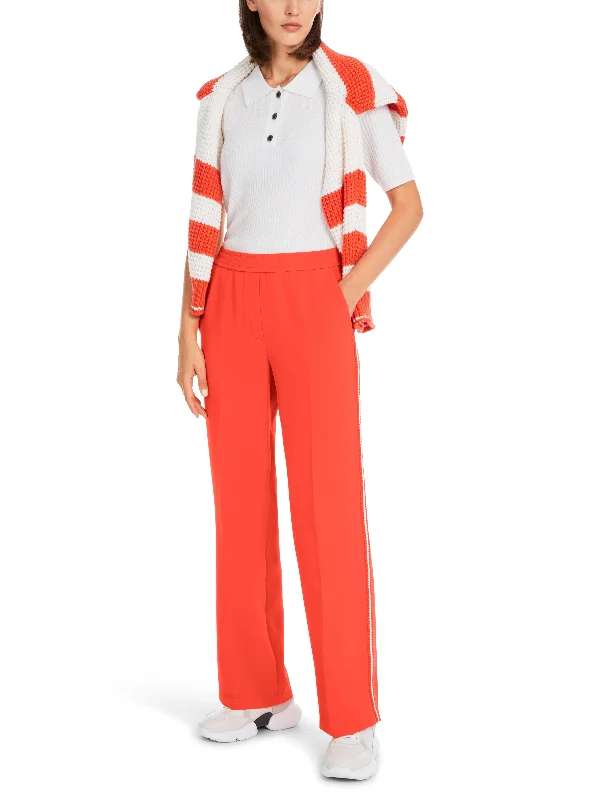 MARC CAIN Coral Pull-Up Trousers Trousers Pleated Formal