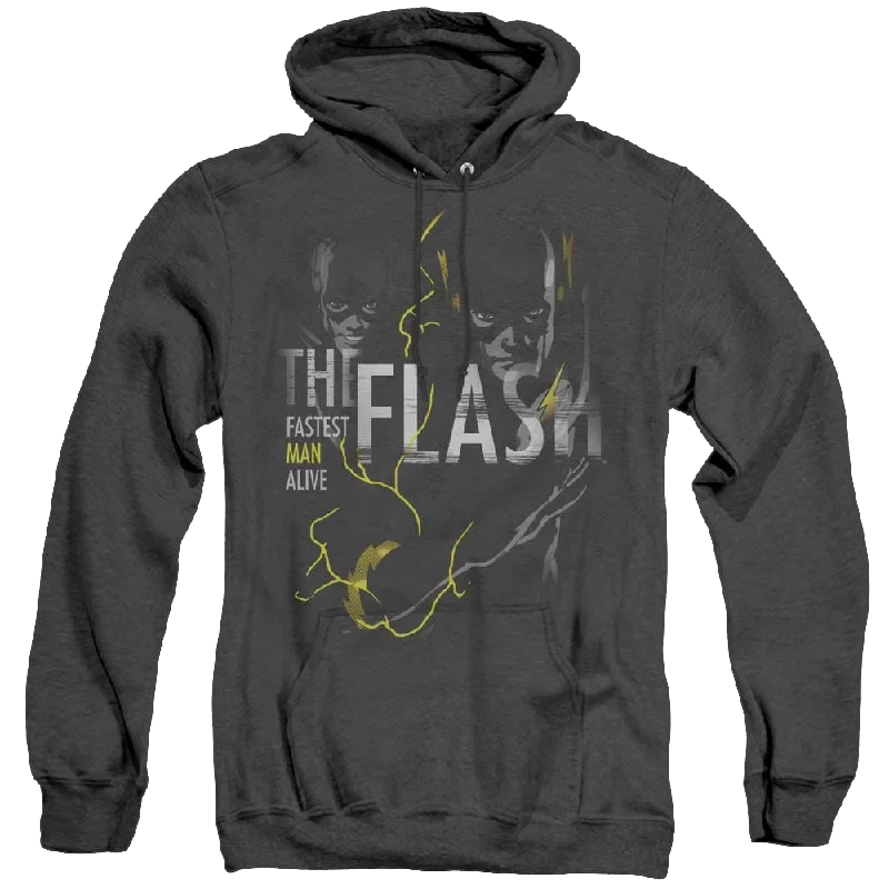Flash, The Bold Flash - Heather Pullover Hoodie Plunging Neck Pullover