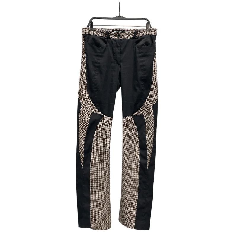 Kiko Kostadinov/Bottoms/40/Graphic/Cotton/BLK/Contrast Panel Trousers Trousers sophisticated sleek Kiko Kostadinov/Bottoms/40/Graphic/Cotton/BLK/Contrast Panel Trousers Trousers sophisticated sleek