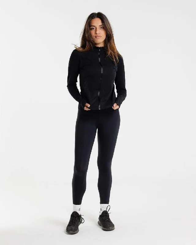 Seamless Black Leggings Fashionable Printed Leggings