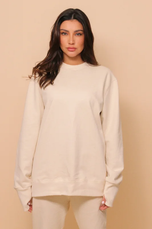 Allergy-Free Organic Cotton Pullover Sweatshirt Short Sleeve Top