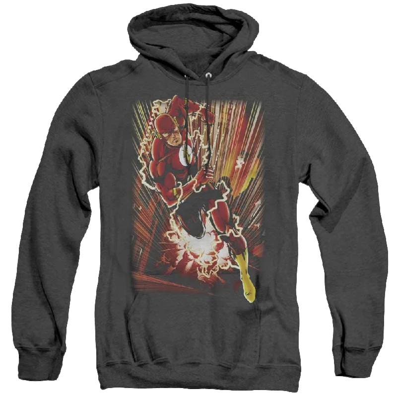 Flash, The Street Speed - Heather Pullover Hoodie Jewel Neck Pullover