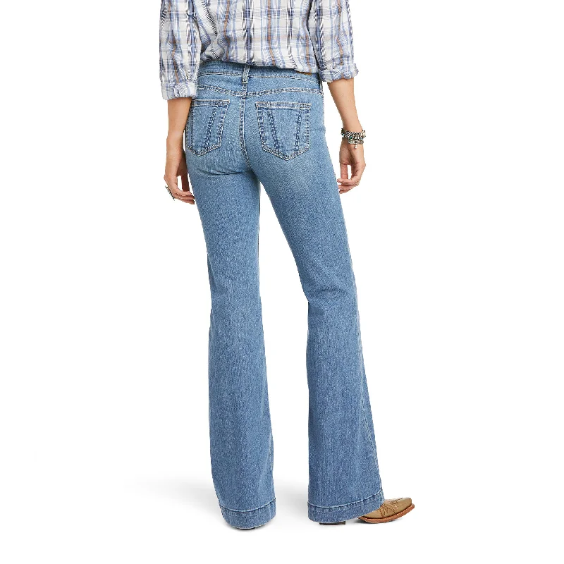 Ariat Ladies Rylee Slim Trouser Wide Leg Jeans 10036100 High Waist Slim Fit Ankle Length Ariat Ladies Rylee Slim Trouser Wide Leg Jeans 10036100 High Waist Slim Fit Ankle Length