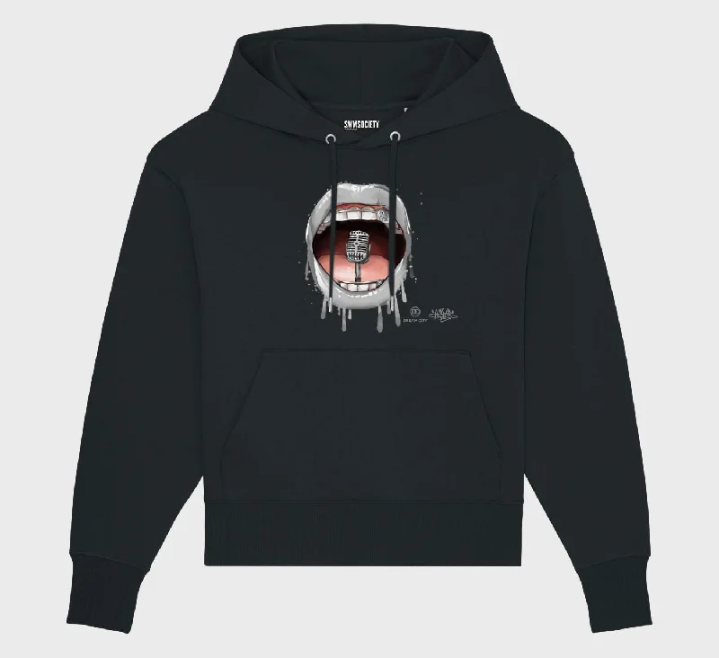 SWMSociety x Dream City x Hear My Voice Hoodie Hoodie with Magnetic Closure Innovative Modern