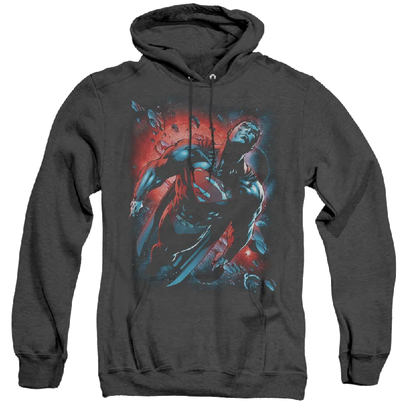 Superman Red Sun - Heather Pullover Hoodie Besom Neck Pullover