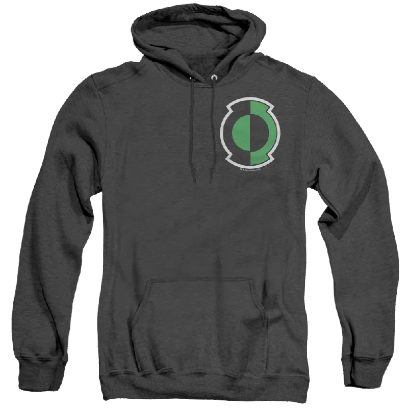 Green Lantern Kyle Logo - Heather Pullover Hoodie Cable Knit Chunky