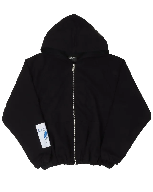 Zip-Up Hoodie Hoodie with Sequins Glamorous Eye-catching