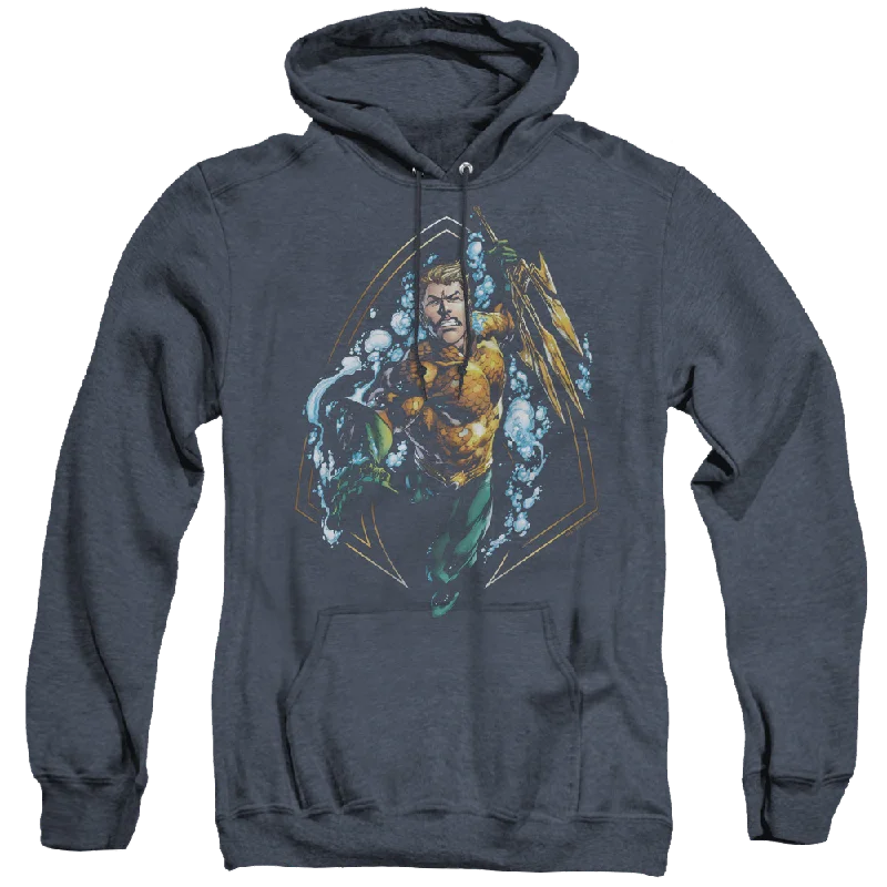Aquaman Thrashing - Heather Pullover Hoodie Slouchy Comfort Pullover