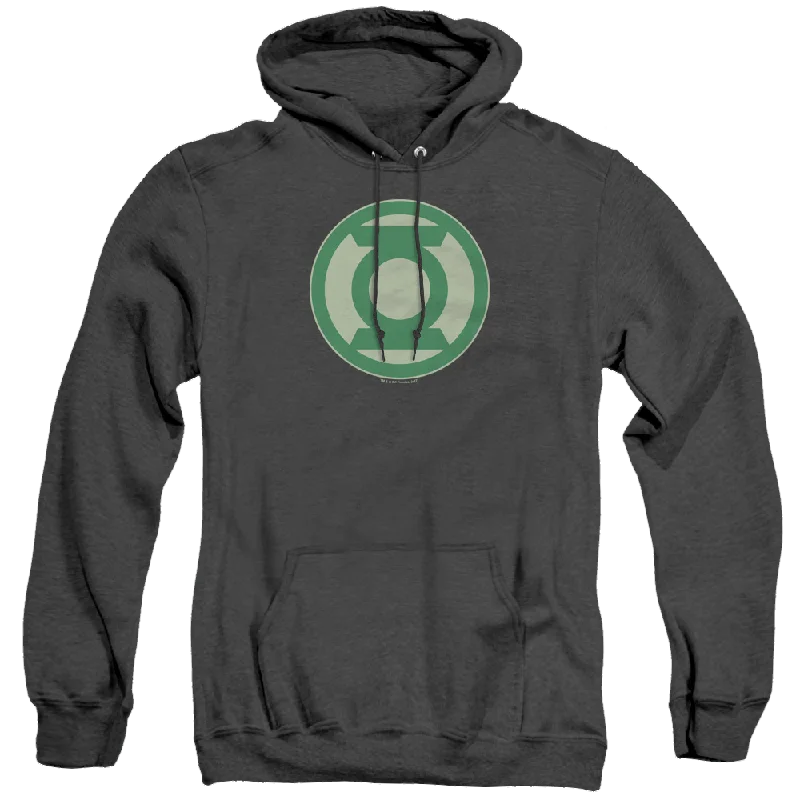 Green Lantern Green Symbol - Heather Pullover Hoodie V-Neck Stylish Pullover
