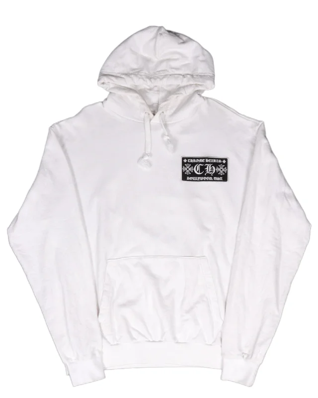 Hollywood Patch Logo Hoodie Hoodie with Elastic Cuffs Stretchable Comfortable