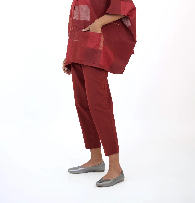 Zari Drawstring Trouser Trousers Tapered Slim Fit