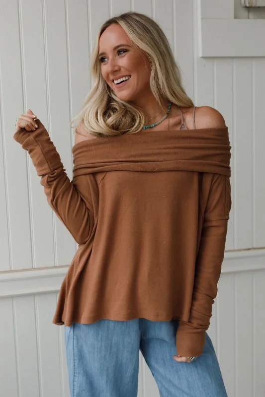 Harley Pullover - Brown Set Sleeve Pullover