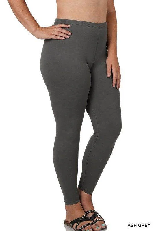 Zenana Plus Brushed Dty Microfiber Full Length Leggings Stylish Ankle-Length Leggings Zenana Plus Brushed Dty Microfiber Full Length Leggings Stylish Ankle-Length Leggings