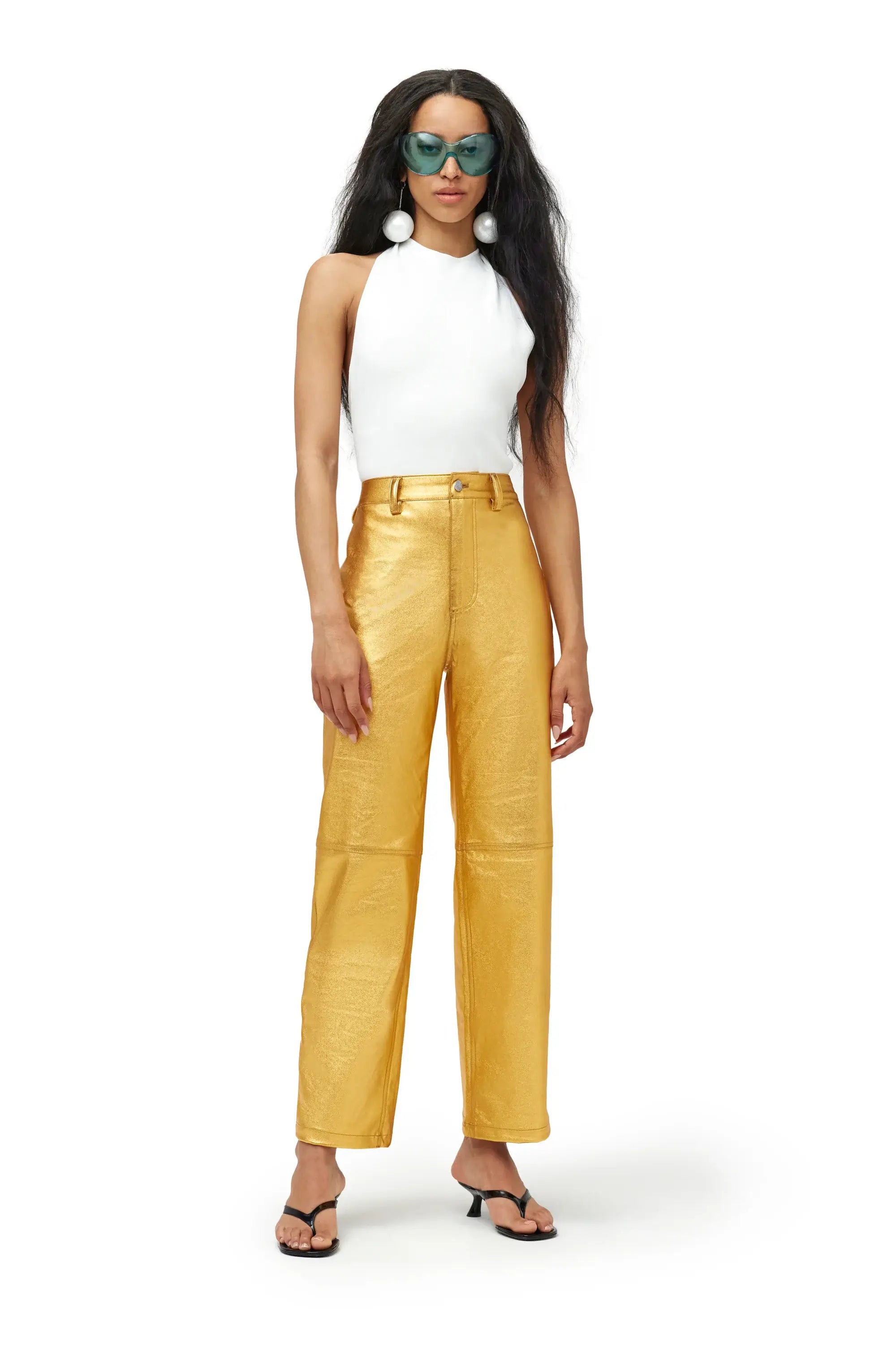 Simon Miller - Trouser Jean in Cyber Orange Trousers Cargo pockets