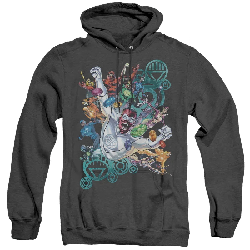 Green Lantern Lanterns Unite - Heather Pullover Hoodie Soft Wool Sweater