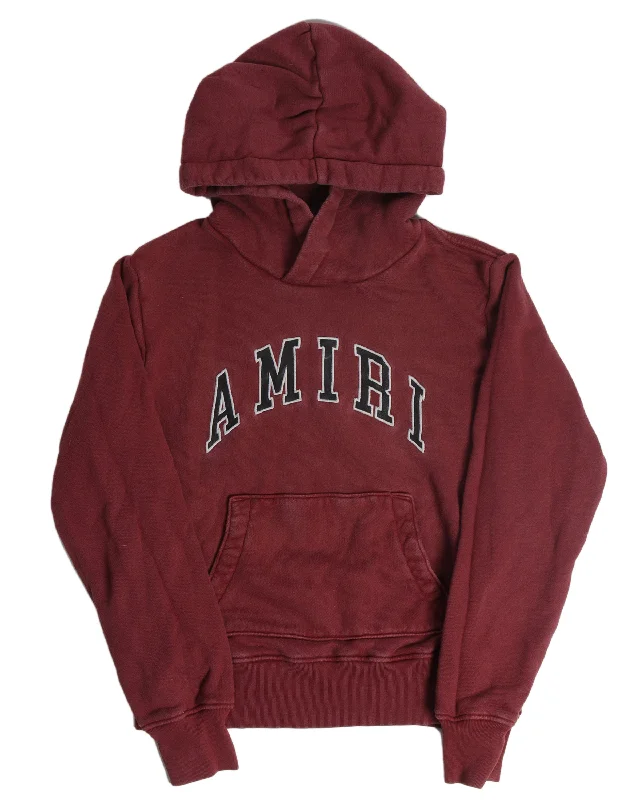 University Logo Hoodie Hoodie with Sequins Glamorous Eye-catching
