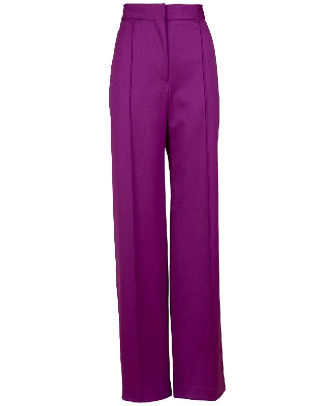 Violet Pintuck Wide Leg Trouser Trousers Vintage Classic