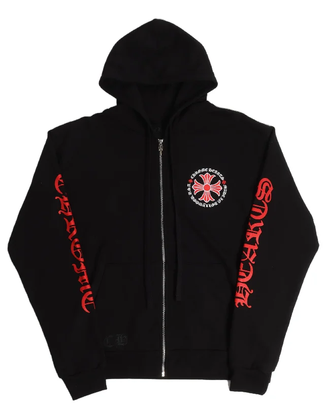 Cross Zip Up Hoodie Hoodie with Oversized Fit Loose Comfortable