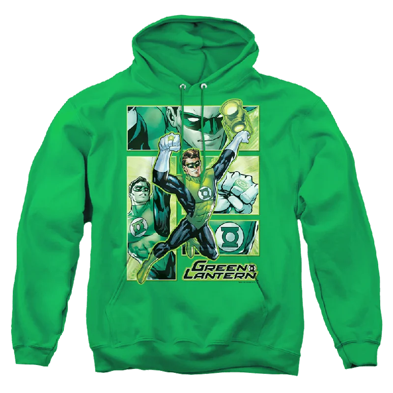 Green Lantern Green Lantern Panels - Pullover Hoodie Thin Wool Pullover