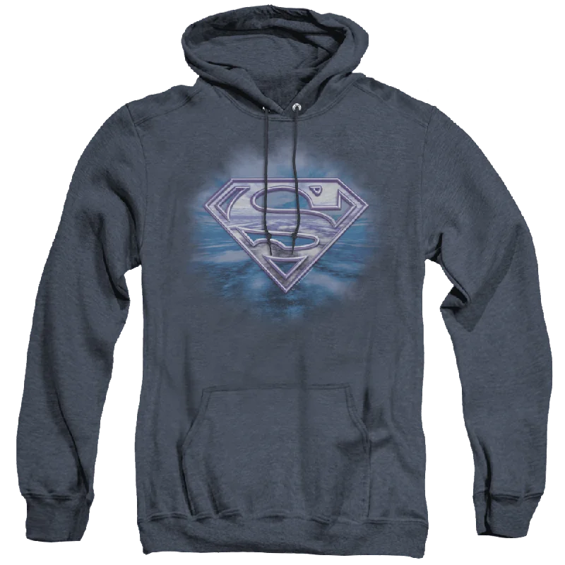 Superman Freedom Of Flight - Heather Pullover Hoodie Chenille Soft Sweater