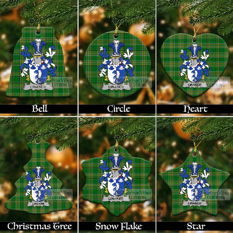 Linaker Irish Clan Tartan Christmas Ceramic Ornament with Coat of Arms Toggle Coat Shawl Collar Coat Notch Collar Coat Linaker Irish Clan Tartan Christmas Ceramic Ornament with Coat of Arms Toggle Coat Shawl Collar Coat Notch Collar Coat