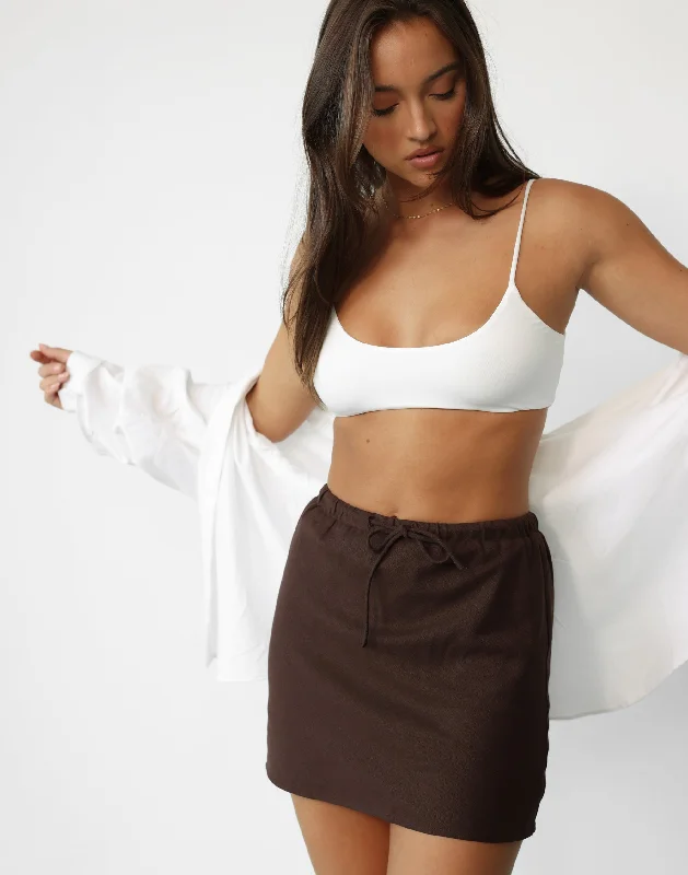 Stamina Crop Top (White) Layered Multi-layer Single Layer
