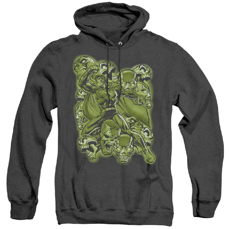 Superman Metallo Mayhem - Heather Pullover Hoodie Square Neck Pullover