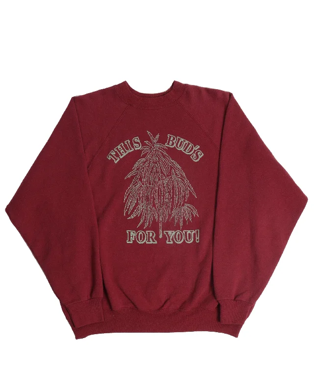 This Bud is For You Sweatshirt Hoodie with Mesh Breathable Sporty