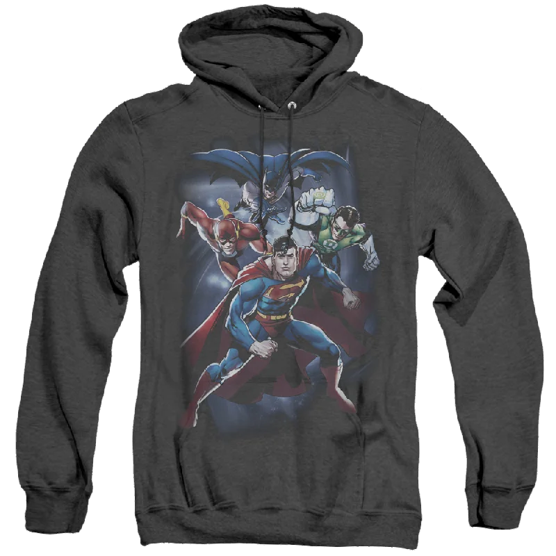 Justice League Cosmic Crew - Heather Pullover Hoodie dolman Sleeve Top