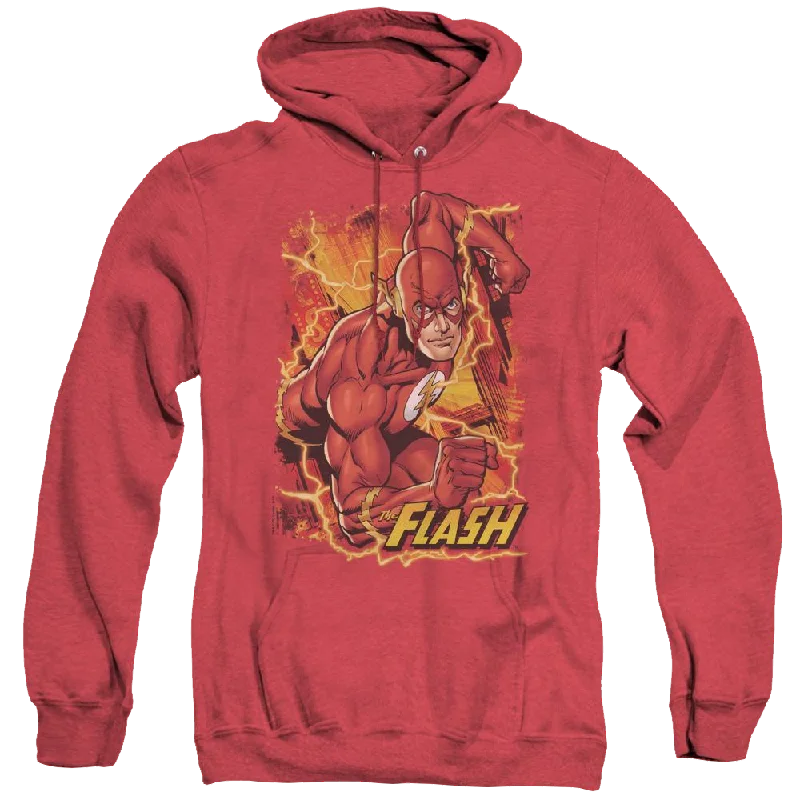 Flash, The Flash Lightning - Heather Pullover Hoodie Bell Sleeve Stylish