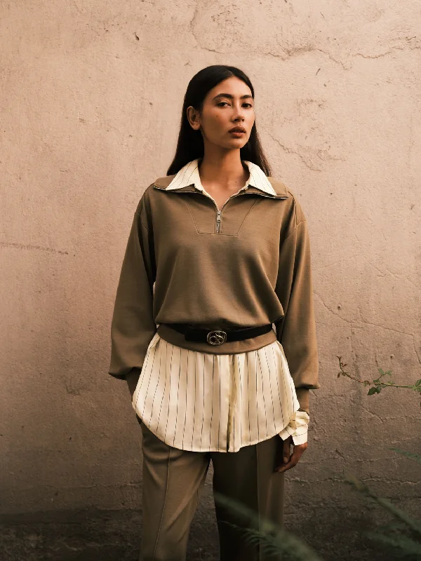 Modal utility sweatshirt Hoodie with Pastel Soft Subtle