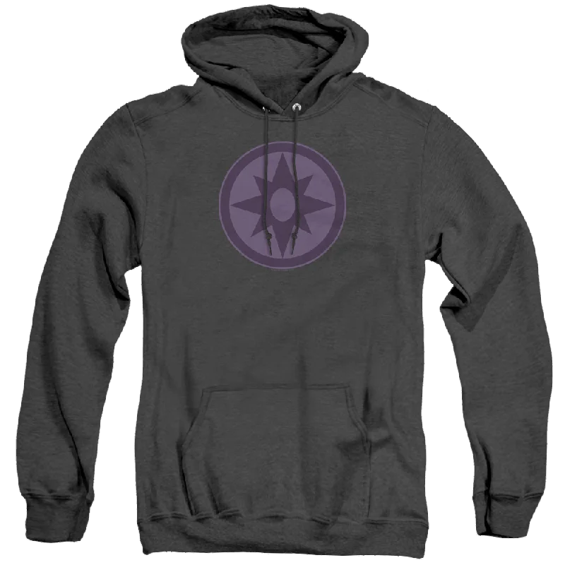 Green Lantern Sapphire Symbol - Heather Pullover Hoodie Turtleneck Warm Pullover