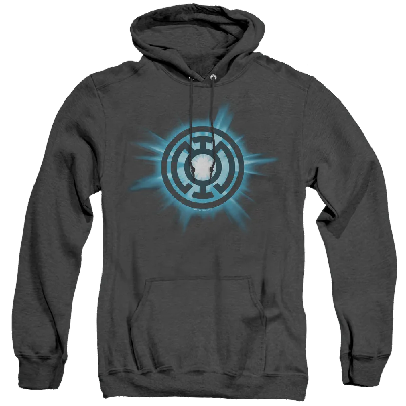 Green Lantern Blue Glow - Heather Pullover Hoodie Square Neck Pullover