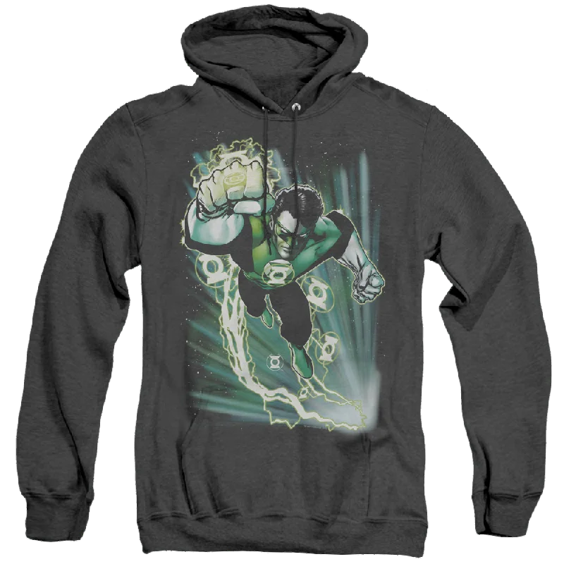 Green Lantern Emerald Energy - Heather Pullover Hoodie Long Sleeve Pullover