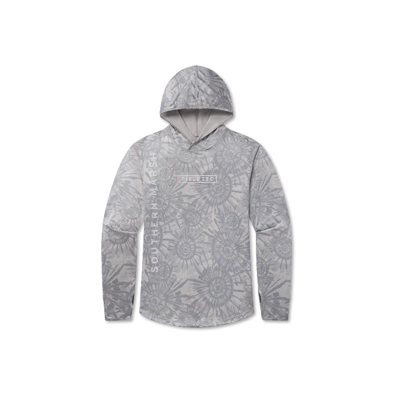 FieldTec™ Featherlight Performance Hoodie - Tie Dye Hoodie with Earth Tones Natural Calm FieldTec™ Featherlight Performance Hoodie - Tie Dye Hoodie with Earth Tones Natural Calm