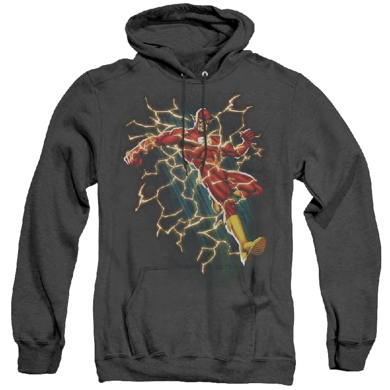 Flash, The Flash Symbol Knockout - Heather Pullover Hoodie Bell Sleeve Stylish