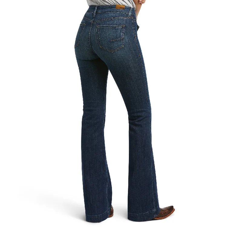 Ariat Ladies Slim Trouser High Rise Bessie Pacific Washed Jeans 10039597 Trousers fashionable chic Ariat Ladies Slim Trouser High Rise Bessie Pacific Washed Jeans 10039597 Trousers fashionable chic