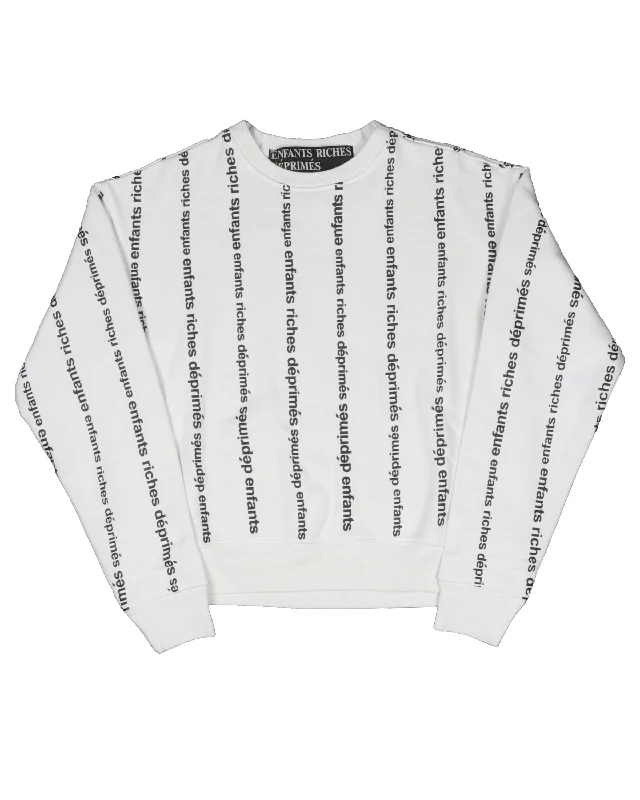Vertical Logo Sweatshirt Hoodie with Emblem Brand Identity