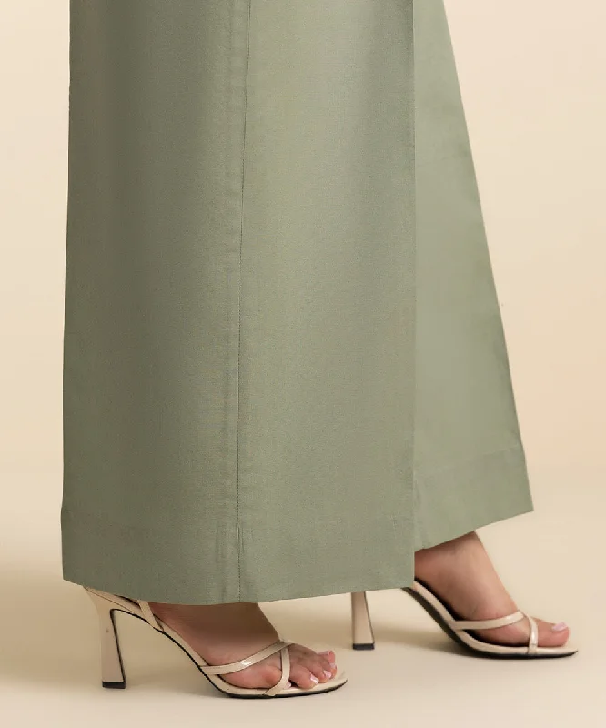 Dyed Cotton Trousers Trousers Low Rise Relaxed