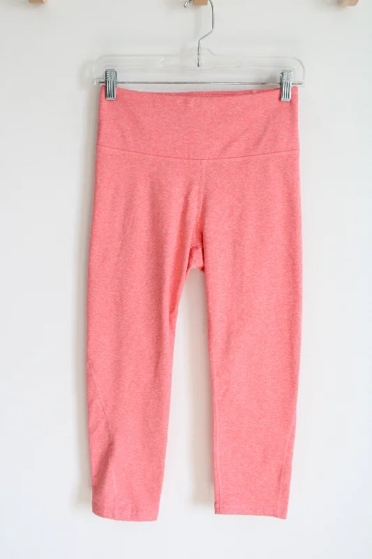 Old Navy Active Cozecore Pink Capri Leggings | M Elegant Casual Fit Leggings