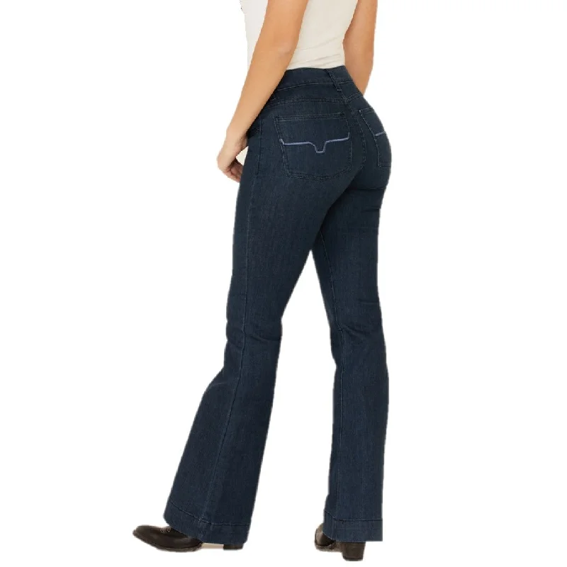 Kimes Ranch Ladies Lola Mid-Rise Trouser Dark Indigo Jeans WJ-71571 Trousers chic fashionable Kimes Ranch Ladies Lola Mid-Rise Trouser Dark Indigo Jeans WJ-71571 Trousers chic fashionable