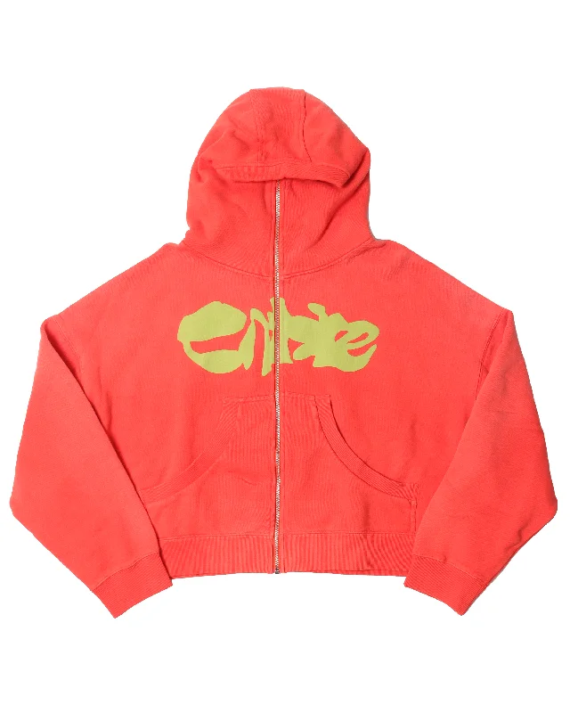 Collard Zip Up Hoodie Hoodie with Print Artistic Unique