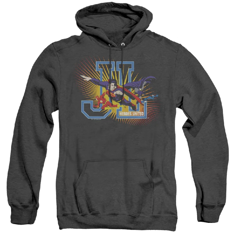 Justice League Heroes United - Heather Pullover Hoodie Bell Sleeve Stylish