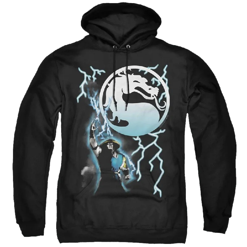 Mortal Kombat Raiden - Pullover Hoodie Crew Neck Wool