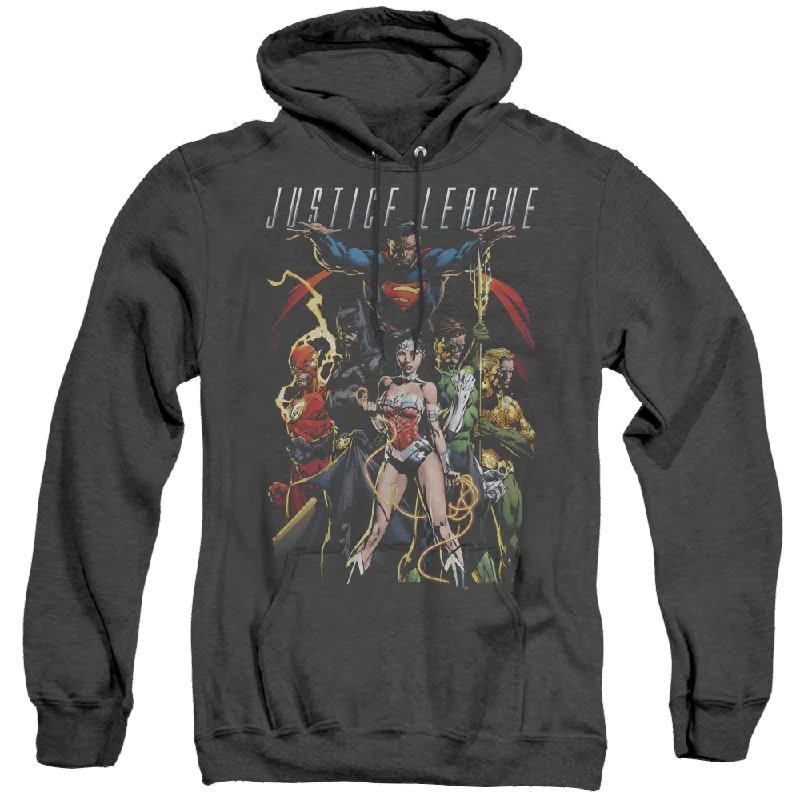 Justice League Dark Days - Heather Pullover Hoodie Bolero Style Sweater